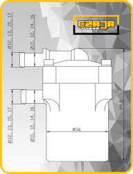 Filtr plynné fáze odstředivý Blaster 14/14 pro map senzor BOSCH